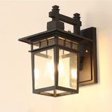 Alessio Black Deco Outdoor Wall Lamp