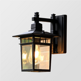 Alessio Black Deco Outdoor Wall Lamp