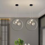 Black Pendant Light Minimalist Glass Globe Led