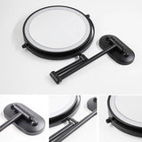 Black Rechargeable Led Magnifying Mirror For Make-Up And Bathroom