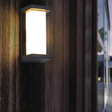 Black & White Outdoor Wall Lamp