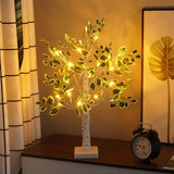 Christmas Green Leaves Led Tree Lights