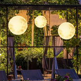Garden Pendant Light In The Shape Of A Moon