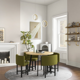 Gold Geometric Pendant Light 2-Ring Led Hanging Light In Brass