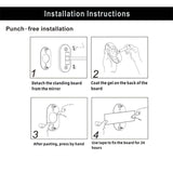 Gold Rechargeable Led Magnifying Mirror For Make-Up And Bathroom