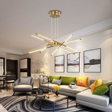 Golden Web Chandelier