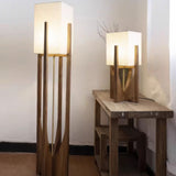 Japanese Style Walnut Floor Lamp Simple Solid Wood Lamp