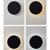 Minimalist Round Metal Led Outdoor Wall Light