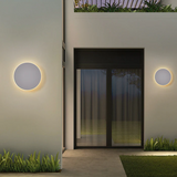 Minimalist Round Metal Led Outdoor Wall Light