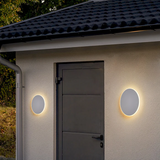 Minimalist Round Metal Led Outdoor Wall Light