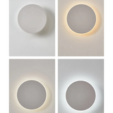 Minimalist Round Metal Led Outdoor Wall Light