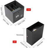 Modern Aluminum Waterproof Led Wall Sconce Wall Light Outdoor Indoor Use