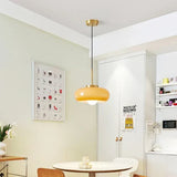 Modern Copper And Glass Pendant Light