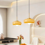 Modern Copper And Glass Pendant Light