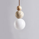Modern Simple Style Travertine Pendant Light