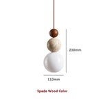 Modern Simple Style Travertine Pendant Light