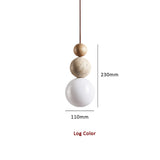 Modern Simple Style Travertine Pendant Light