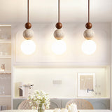 Modern Simple Style Travertine Pendant Light