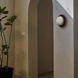 Natural wood White Simple Wall Light