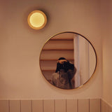 Natural wood White Simple Wall Light