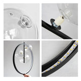 Nordic Bubble Glass Pendant Lamps With Ring