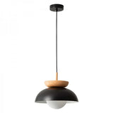 Nordic Pendant Light Made From Half-Wood
