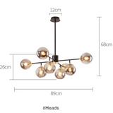 Nordic Style Glass Chandelier