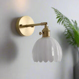 Retro Flower Bud Tulip Glass Wall Lamp