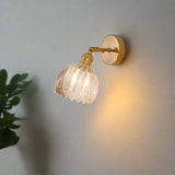 Retro Flower Bud Tulip Glass Wall Lamp