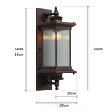Retro Rectangular Outdoor Wall Light