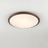 Round Wooden Led Bedroom Ceiling Light