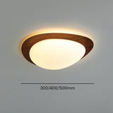 Scandinavian Pebble Wood Grain Ceiling Light