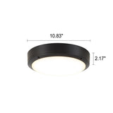 Simple Outdoor Waterproof Aluminum Round Led Flush Mount Ceiling Light
