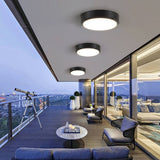 Simple Outdoor Waterproof Aluminum Round Led Flush Mount Ceiling Light