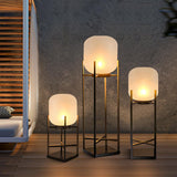 Solar Floor Lamp Lantern For Outdoors