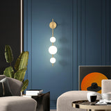 Vertical Globe Wall Lamp
