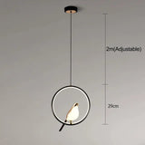 MrBird™ - Luxury pendant light with golden bird