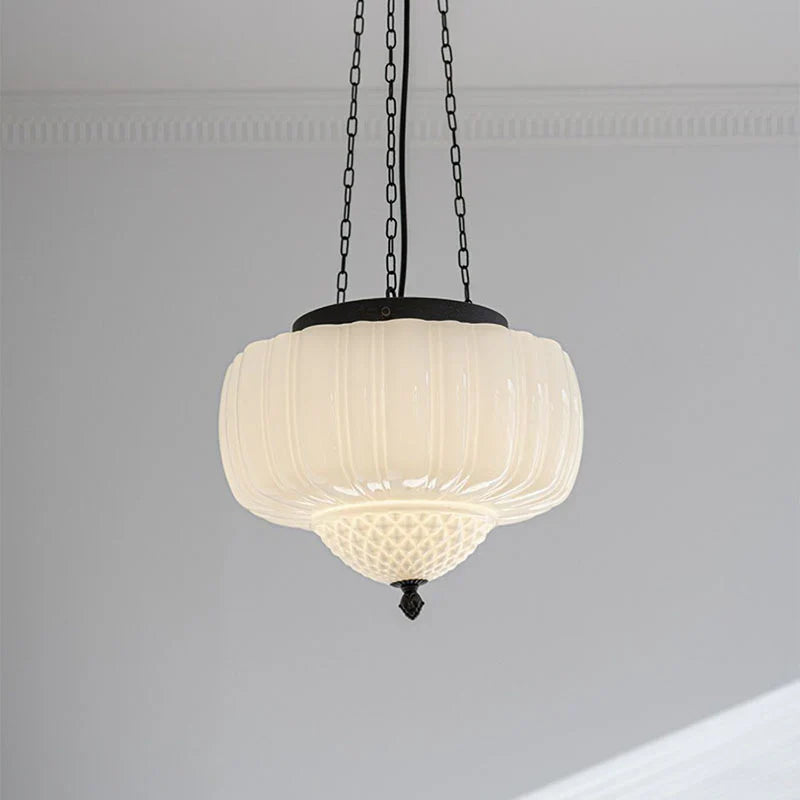 Modern white minimalist pendant light