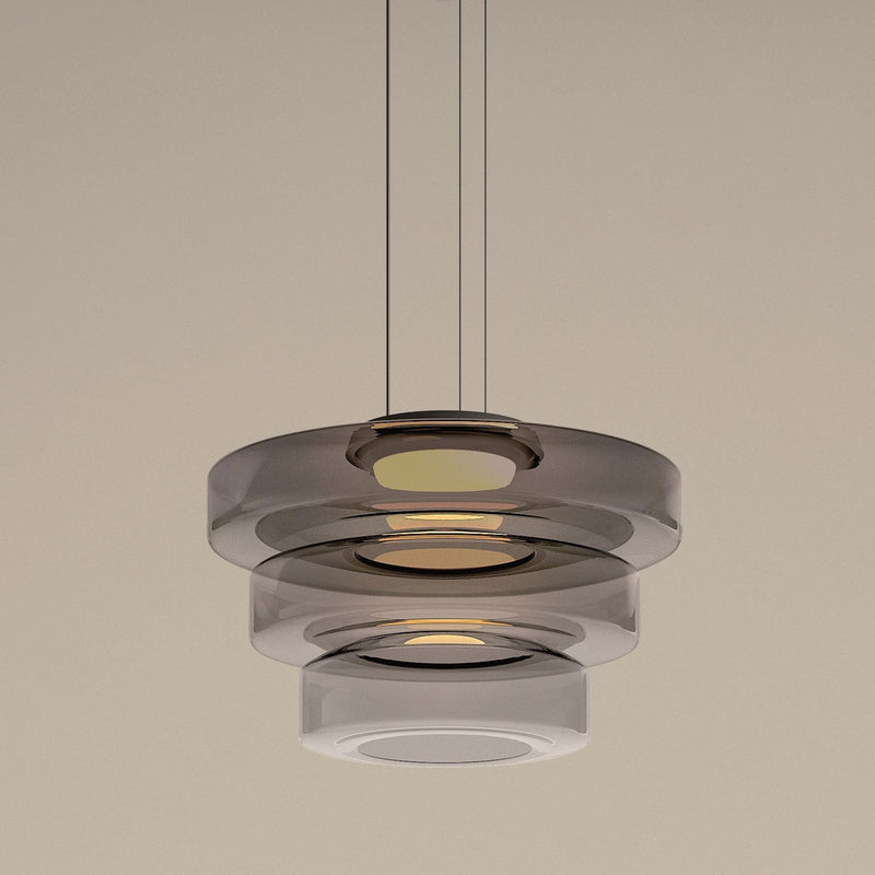 Glass pendant lights in Bauhaus style