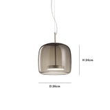 Hotel glass pendant light