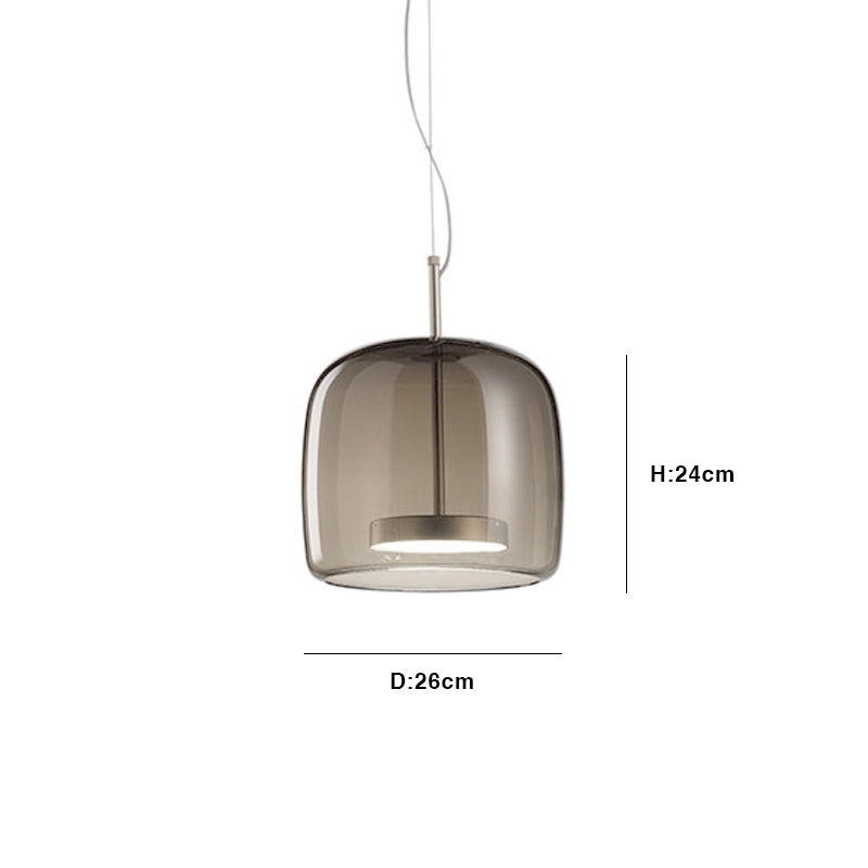 Hotel glass pendant light