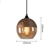 Jevaglo™ | Luxurious Pendant Light made of Glass and Wood