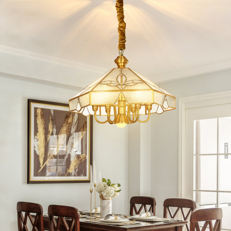 Nickel Geometric Shaped Chandelier