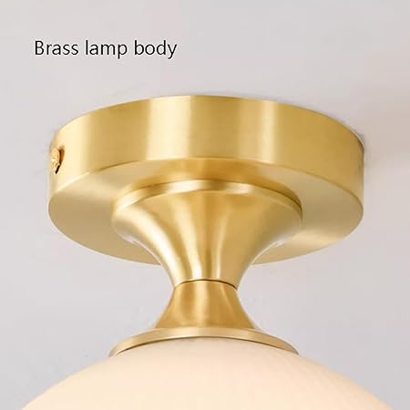 Modern Milk White Glass Ceiling Lamp