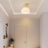 Modern Milk White Glass Ceiling Lamp