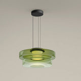 Glass pendant lights in Bauhaus style