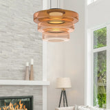 Glass pendant lights in Bauhaus style