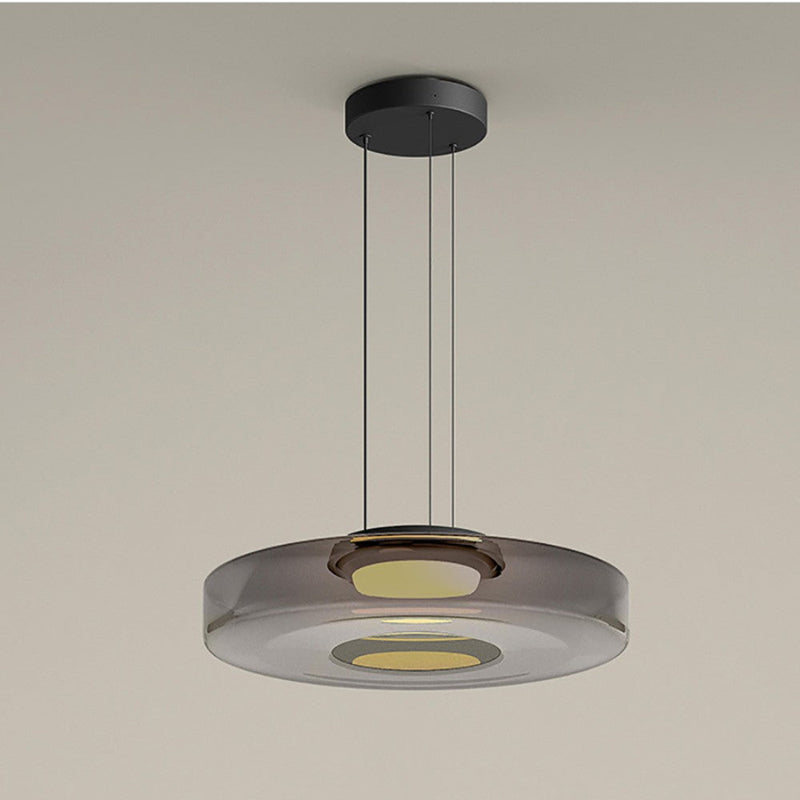 Glass pendant lights in Bauhaus style