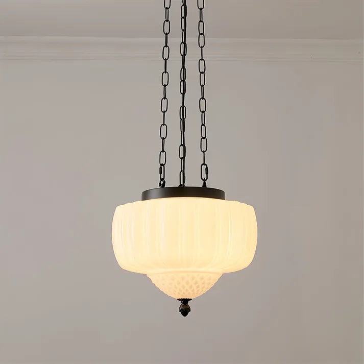 Modern white minimalist pendant light