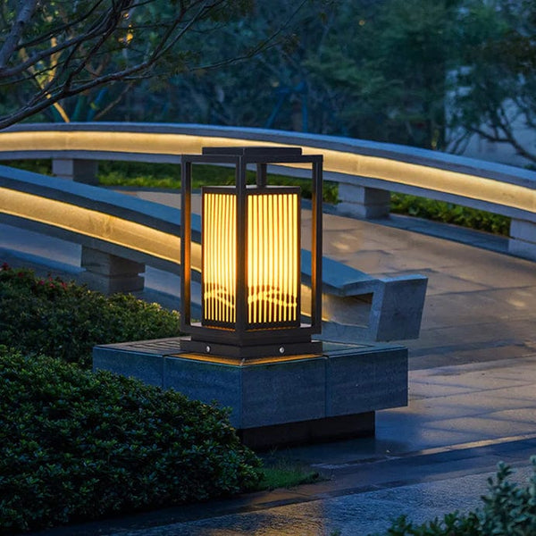 Cage Post Light Outdoor Solar Light